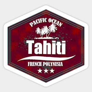 TAHITI Pacific Ocean Emblem Sticker